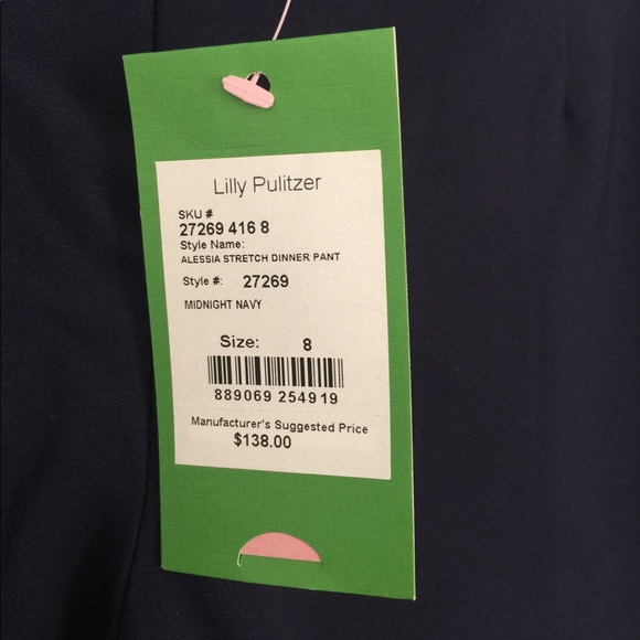 NWT Lilly Pulitzer Alessia Stretch Dinner Pants - Picture 8 of 8